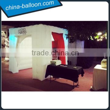 Fantastic photo inflatable tent/changing color LED cube tent for indoor party