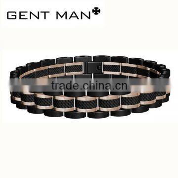 Ip rose gold fashion men bangle stainless steel jewelry bracelet from china