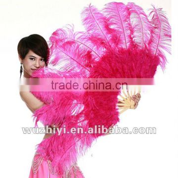 Belly dancing accessories feather fans , new Belly Dance Ostrich Feather Fans DJ1003