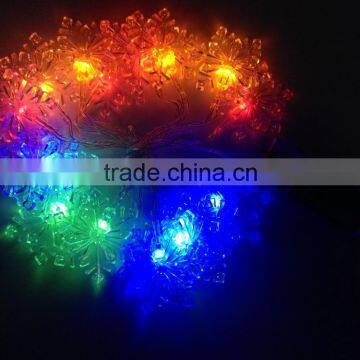 1.8M battery operated snowflakes 16LED string light