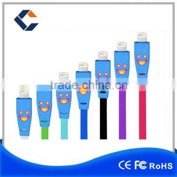 Wholesale low price smile usb data cable usb charging cable for iphone 5s/6/6plus