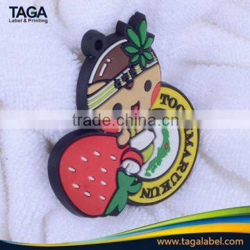 high quality China custom soft pvc label for garment