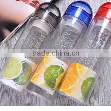 New 700ml Fruit Infuser Water Bottle Infusion BPA Free Detox Drink Juice Bottle sports tritan bottle with fruit strainer                        
                                                Quality Choice
