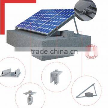 solar mounting structure for flat roof