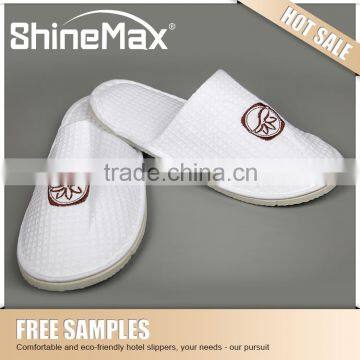 washable hotel waffle slipper hotel room guest supplies personalized hotel slippers