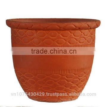 Round italian flower pots