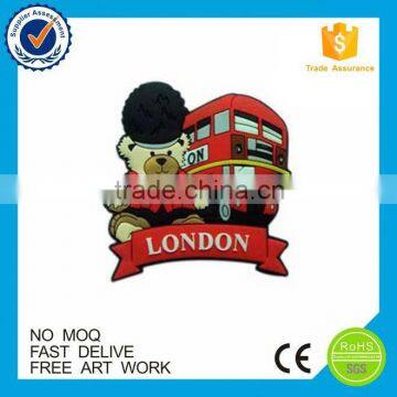 London tourist souvenir rubber custom fridge magnet