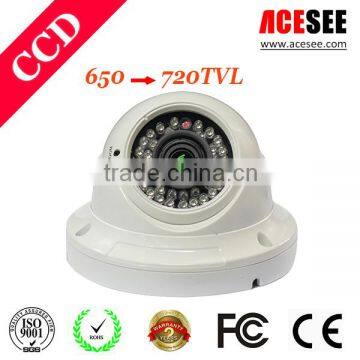 hidden camera long time recording Vandalproof dome cctv camera oem