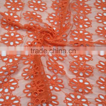 Orange cotton Lace Trim~ Made in China ~135cm wide.~MF9545