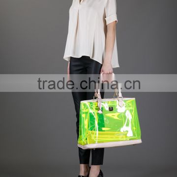 transparent pvc tote bag