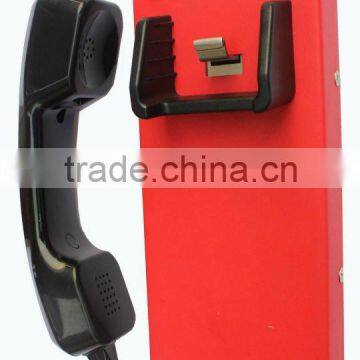 KNTECH Industrial Emergency Telephone Hotel Elevator next to the elevator button on the phone