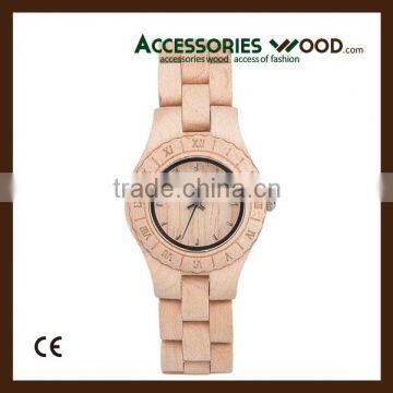 Fashion new style wooden watch with Roman Alphabet