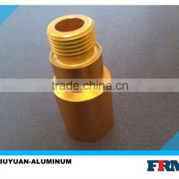 anodized gold cnc machining aluminium parts