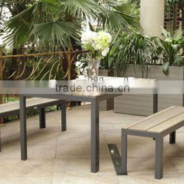 Garden table and bench dining furniture sets