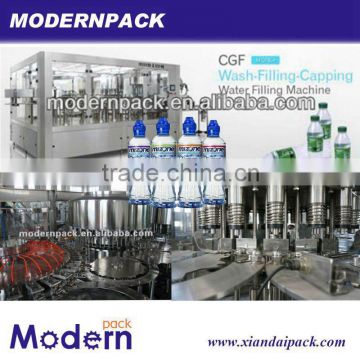 Automatic production machinery - mineral water filling