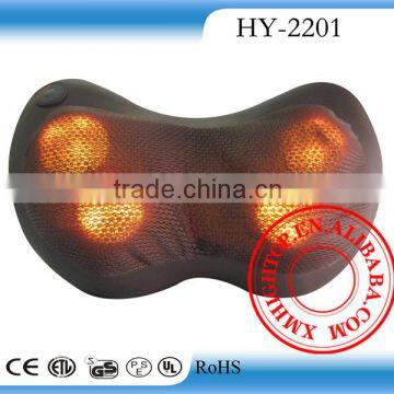 Vibration back massager with heating equipment therapeutic pain relief pillow