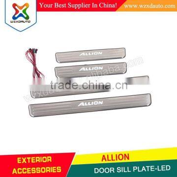 New Comming!Stainless Steel 2014 TOYOTA ALLION LED door sill plate-led