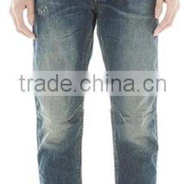 Cotton restoring ancient ways straight leg jeans