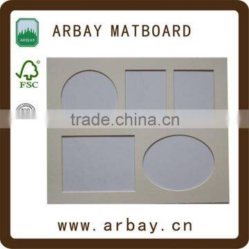 Multi opening matboard Custom multi opening matboard mat board photo frame mat board