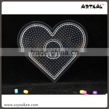 heart-shaped pegboards artkal fuse beads 2.6mm mini popular pattern fun toys for kid