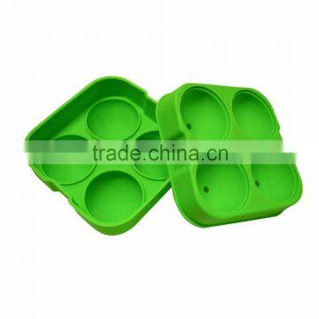 4 Round ice ball maker silicone ice tray molds round ice balls taste the whiskey