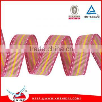 2015 direct factory high quality colorful stitch grossgrain ribbon for garments accessories