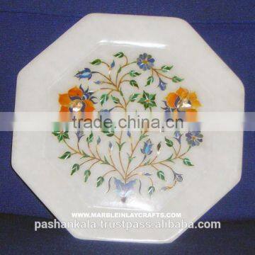 Marble Inlay Decorative Plate