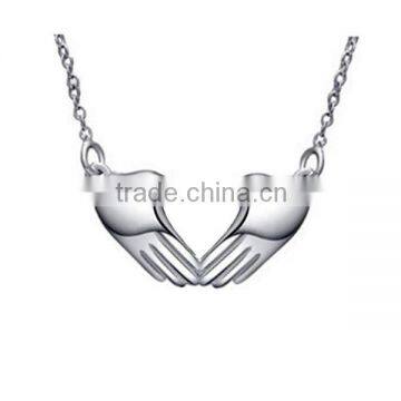 SRP0004 Wholesale Jewelry Forever Love Pendant Necklace Claddagh Pendant Stainless Steel Jewelry Pendant Necklace