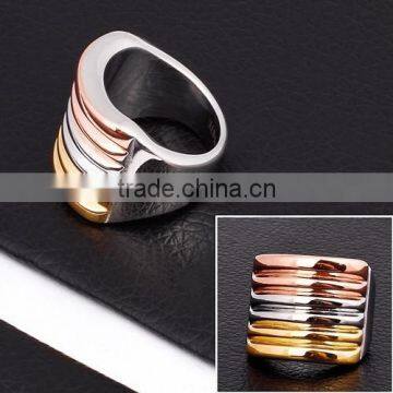 Fashion Stainless Steel Gold Finger Ring ZR10022 photo-4