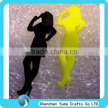 charming laser cutting acrylic girls pictures sexy holiday decoration wall house decoration Christmas decoration