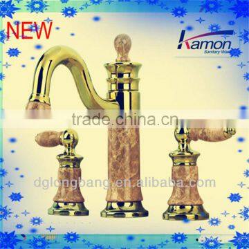 black faucet Brass Double Handle Widespread Basin Faucets