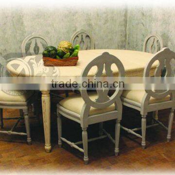 Tando Antique Gustavian Dining Table Set