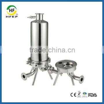 Sanitary 316 Stainless Steel Single Filter Cartridge Housing