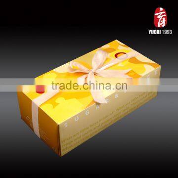 Customized Lovely Printing Bowknot Paper Cake Box