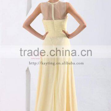 Sexy New Fashion Bridesmaid Gown 2015 Latest Design Sleeveless Vintage Bridesmaid Dresses photo-4
