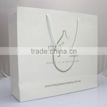 Recyclable Luxury Style Printed Gift Custom Shopping Paper Bag with Logo Design