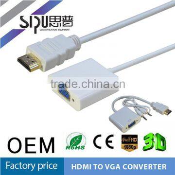 SIPU high quality hdmi to vga converter best price hdmi cable to vga adapter wholesale vga cable to hdmi adapter