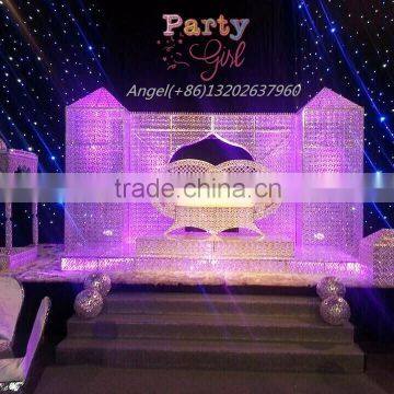 2016 Elegant Design Silver Throne Chair Wedding Decoration Chair Bride and Groom Wedding Chair photo-3