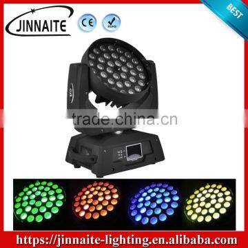 36pcs 10W RGBW 4in1 12/16CH Moving Head ZOOM Wash Light