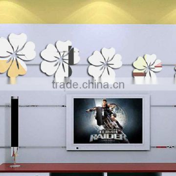 Flower mirror decorative wall stickers (ASA-004)