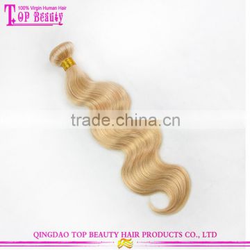 2016 Top Quality Blonde Human Hair Weave Straight Sew In Human Hair Extensions Blonde Hair Bundles