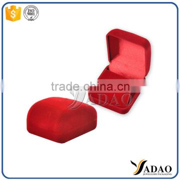 Trade assurance red flocking simple jewelry box