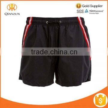 Gym Polyester Quick Dry Training Sports Running Workout Black 100% Polyamide Drawstring Chord Men's Short