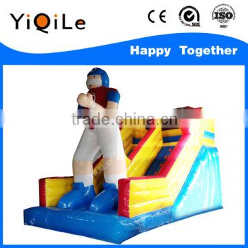 Kids inflatable amusement park inflatable slide superman