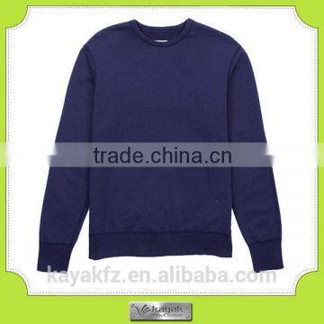 high quality plain navy men cotton sweatshirt custom