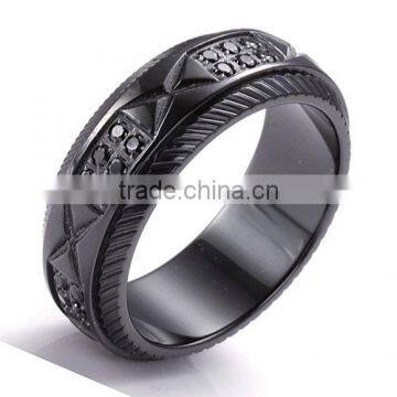 jewellery designs mens black titanium bands