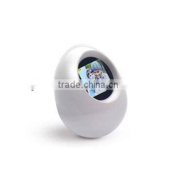 Christmas decoration gifts 1.5inch egg digital keychain photo frame with photo slideshow logo printing