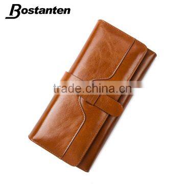 wholesale women vintage leather purse wallet hand bag clutch wallet