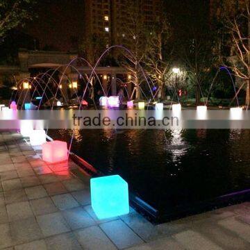 50CM Outdoor Waterproof led cube color changing square bar seat furniture/Remote Control Outdoor Led Flood Lights