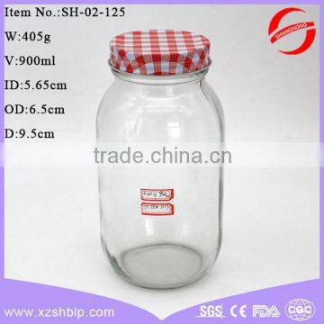 900ml 32oz food glass jar with screw top lid